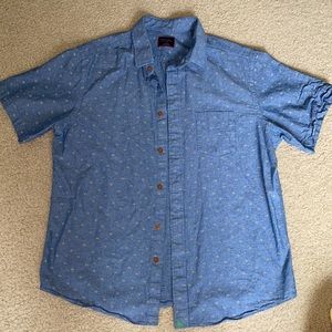 Mens UntuckIt short sleeve button down